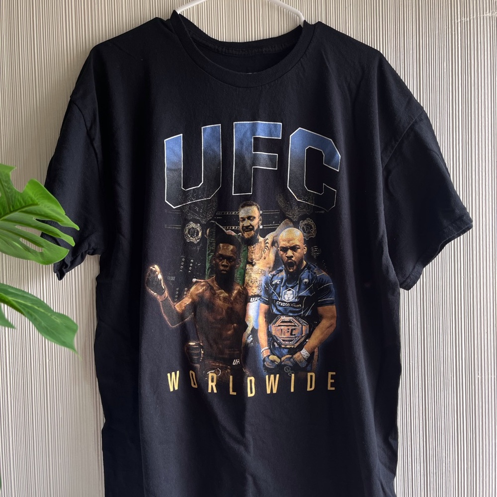 UFC Black Cotton T-Shirt